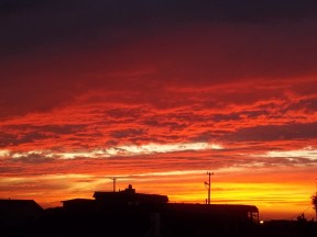 Spectacular Sunset from the Roof Deck