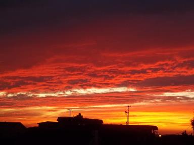 Spectacular Sunset from the Roof Deck